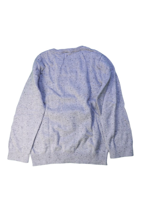 A Grey Knit Sweaters from Seed in size 7Y for boy. (Back View)