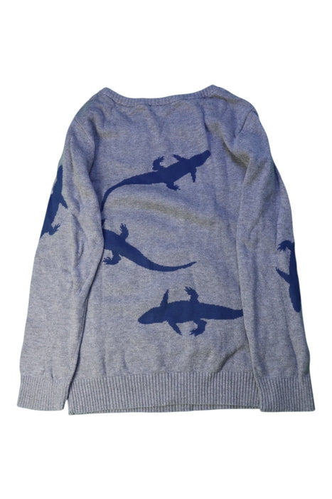 A Grey Knit Sweaters from Seed in size 6T for boy. (Back View)