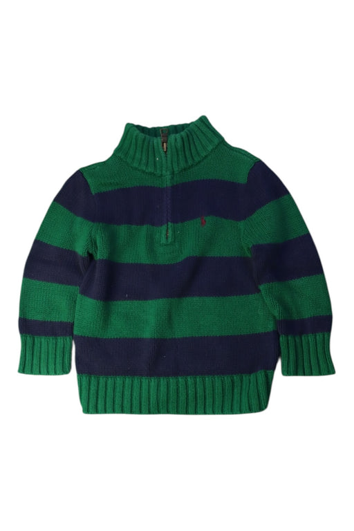 A Green Knit Sweaters from Polo Ralph Lauren in size 12-18M for boy. (Front View)