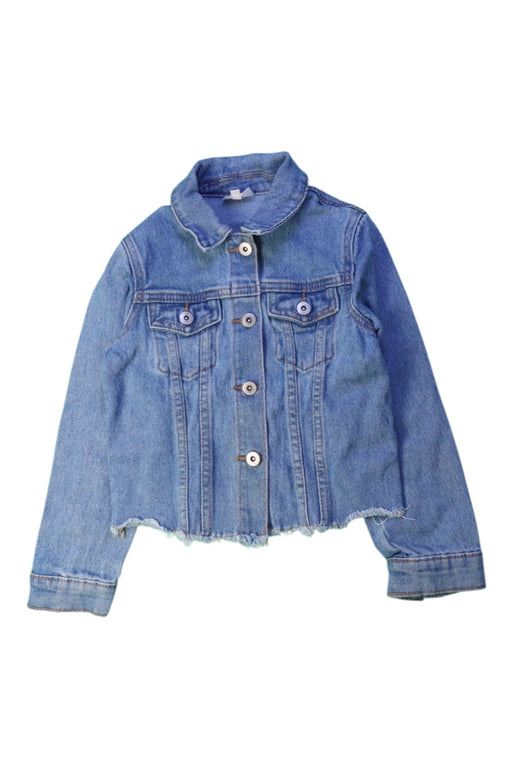 A Blue Lightweight Jackets from Seed in size 5T for girl. (Front View)