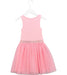 A Pink Sleeveless Dresses from Seed in size 5T for girl. (Back View)
