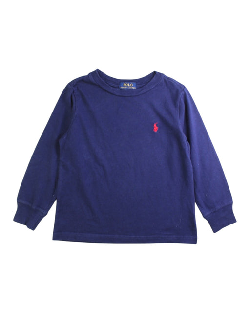 A Navy Crewneck Sweatshirts from Polo Ralph Lauren in size 3T for boy. (Front View)