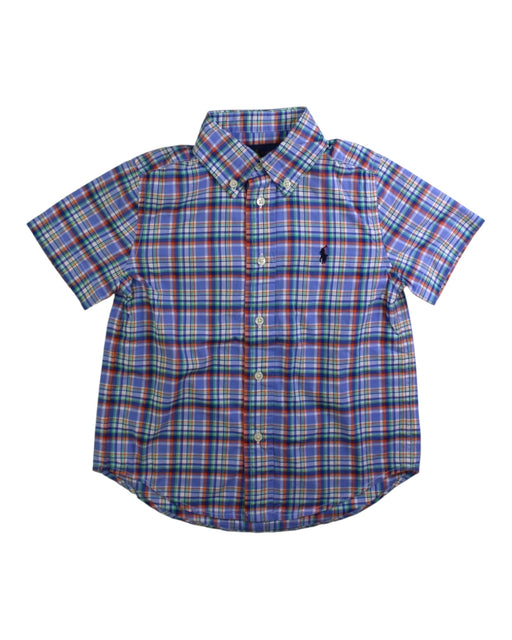 A Blue Short Sleeve Shirts from Ralph Lauren in size 4T for boy. (Front View)