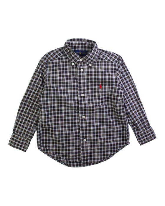 A Blue Long Sleeve Shirts from Ralph Lauren in size 3T for boy. (Front View)