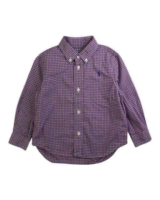 A Purple Long Sleeve Shirts from Ralph Lauren in size 18-24M for boy. (Front View)