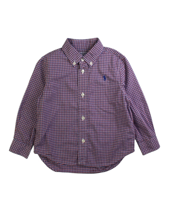 A Purple Long Sleeve Shirts from Ralph Lauren in size 18-24M for boy. (Front View)
