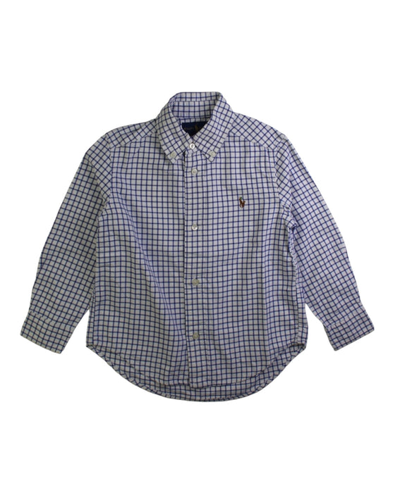 A White Long Sleeve Shirts from Ralph Lauren in size 3T for boy. (Front View)