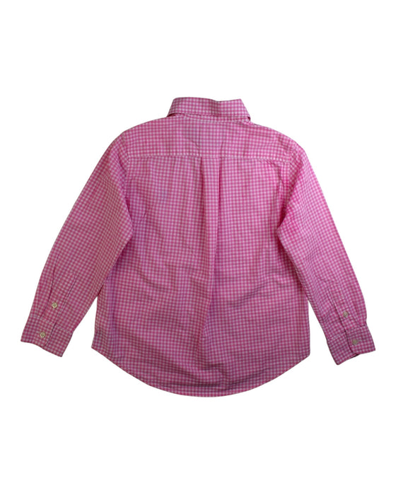A Pink Long Sleeve Shirts from Ralph Lauren in size 5T for boy. (Back View)