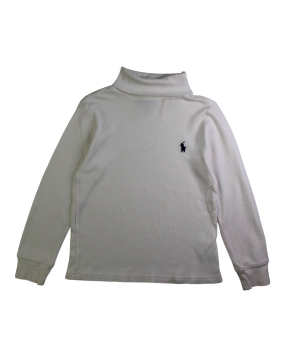 A Ivory Long Sleeve Tops from Polo Ralph Lauren in size 4T for neutral. (Front View)