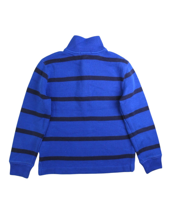 A Blue Zippered Sweatshirts from Polo Ralph Lauren in size 5T for boy. (Back View)