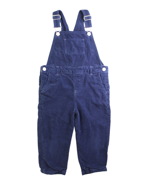 A Navy Long Overalls from The Little White Company in size 2T for boy. (Front View)