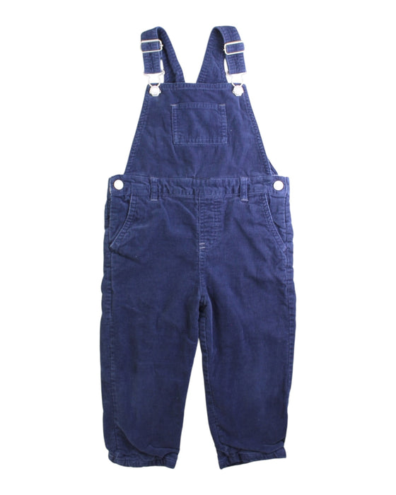 A Navy Long Overalls from The Little White Company in size 2T for boy. (Front View)