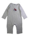 A White Long Sleeve Rompers from The Little White Company in size 12-18M for boy. (Front View)