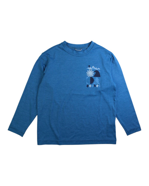 A Blue Long Sleeve T Shirts from Patagonia in size 5T for boy. (Front View)
