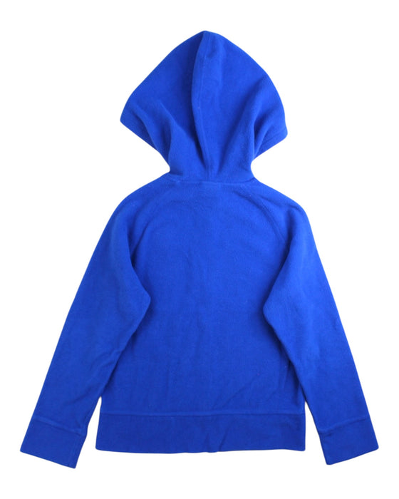 A Blue Hooded Sweatshirts from The North Face in size 6T for boy. (Back View)