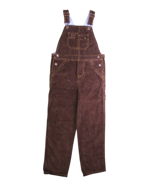 A Brown Long Overalls from Tommy Hilfiger in size 6T for boy. (Front View)