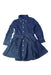 A Blue Long Sleeve Dresses from Ralph Lauren in size 3T for girl. (Front View)