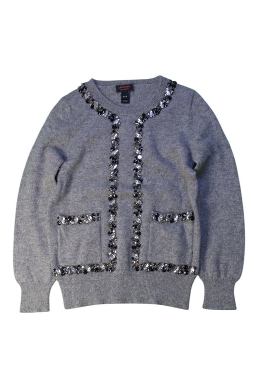 A Grey Cardigans from Crewcuts in size 4T for girl. (Front View)