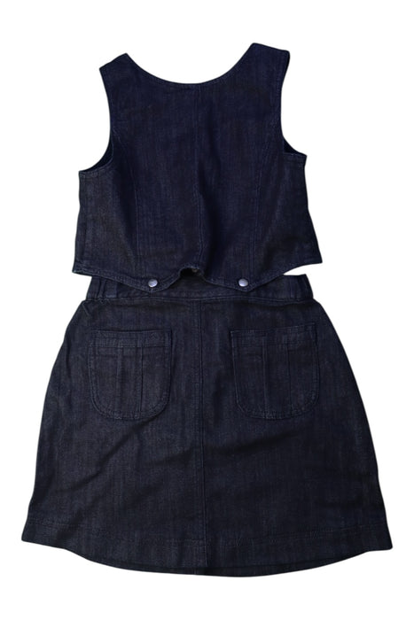 A Navy Skirt Sets from Armani in size 8Y for girl. (Back View)