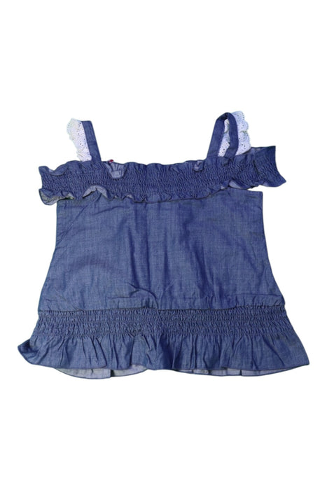 A Blue Sleeveless Tops from Nicholas & Bears in size 6T for girl. (Back View)