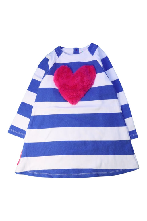 A Blue Long Sleeve Dresses from Agatha Ruiz De La Prada in size 4T for girl. (Front View)