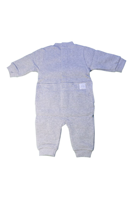 A Grey Long Sleeve Rompers from Agnes b. in size 0-3M for neutral. (Back View)