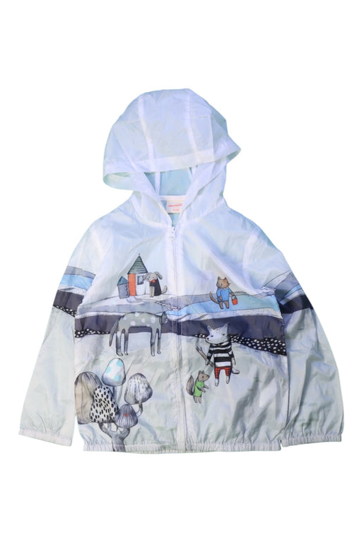 A White Lightweight Jackets from Momonittu in size 4T for neutral. (Front View)