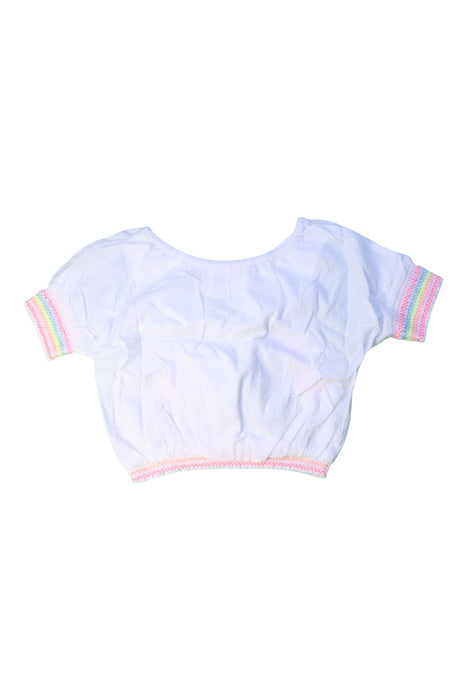 A White Short Sleeve Tops from Billieblush in size 3T for girl. (Back View)