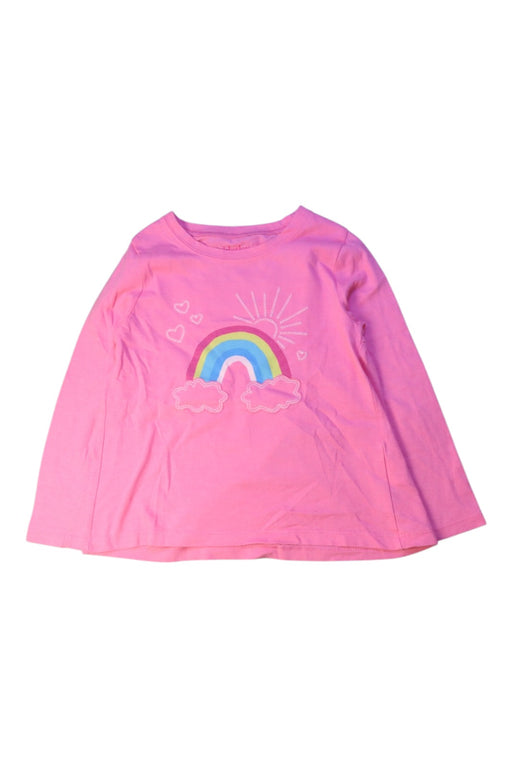 A Pink Long Sleeve Tops from Hatley in size 4T for girl. (Front View)