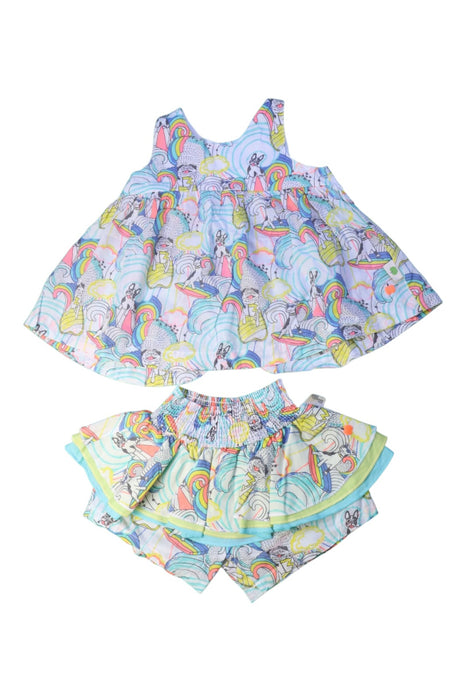 A Multicolour Skirt Sets from The Bonnie Mob in size 2T for girl. (Front View)