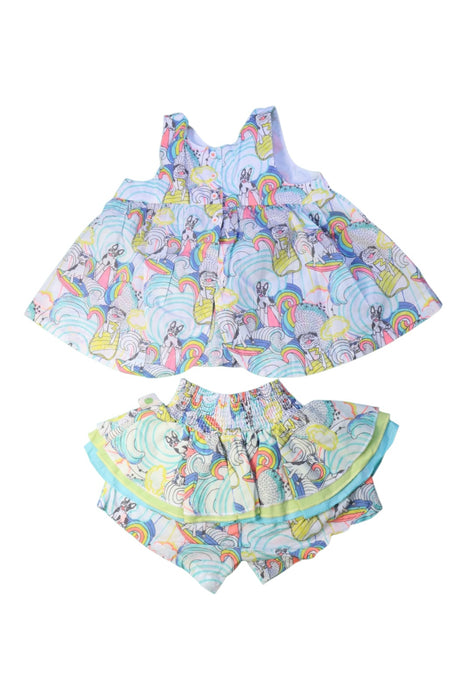 A Multicolour Skirt Sets from The Bonnie Mob in size 2T for girl. (Back View)