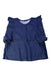 A Navy Sleeveless Tops from HOWTOKiSSAFROG in size 3T for girl. (Front View)
