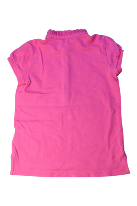 A Pink Short Sleeve Polos from Ralph Lauren in size 4T for girl. (Back View)