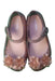 A Pink Flats from Mini Melissa in size 4T for girl. (Back View)