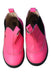 A Pink Booties from Old Soles in size 4T for girl. (Back View)