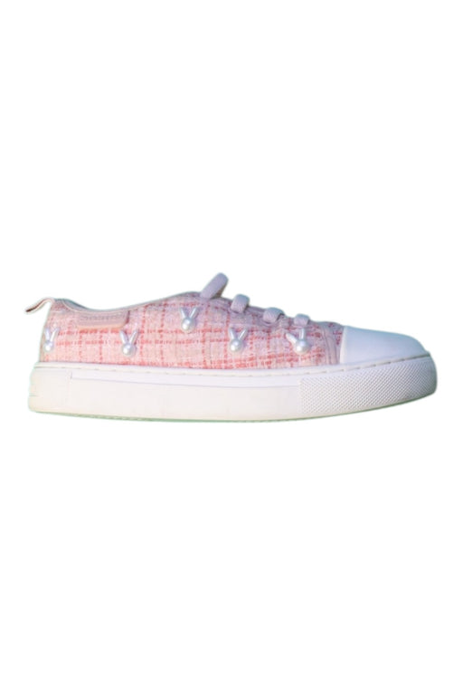 A Pink Sneakers from Charles & Keith in size 4T for girl. (Front View)