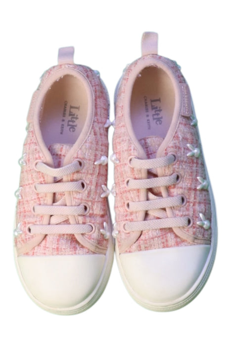 A Pink Sneakers from Charles & Keith in size 4T for girl. (Back View)