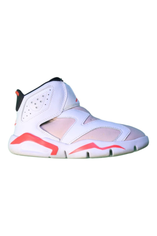 A White Sneakers from Air Jordan in size 5T for neutral. (Front View)
