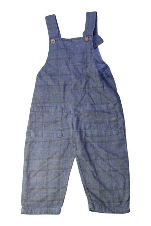 A Blue Long Overalls from Wedoble in size 3T for neutral. (Front View)