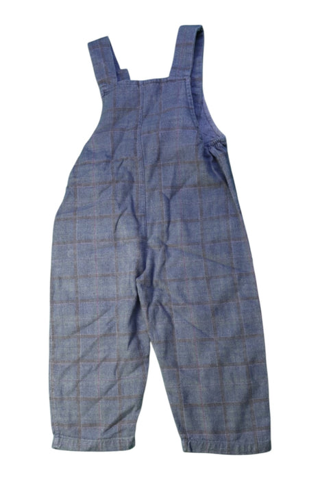 A Blue Long Overalls from Wedoble in size 3T for neutral. (Back View)