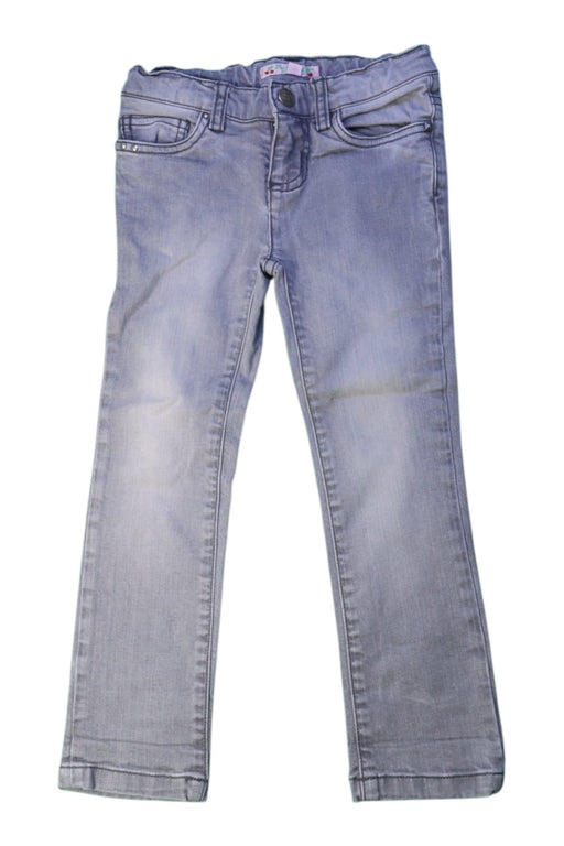 A Grey Jeans from Bonpoint in size 3T for girl. (Front View)