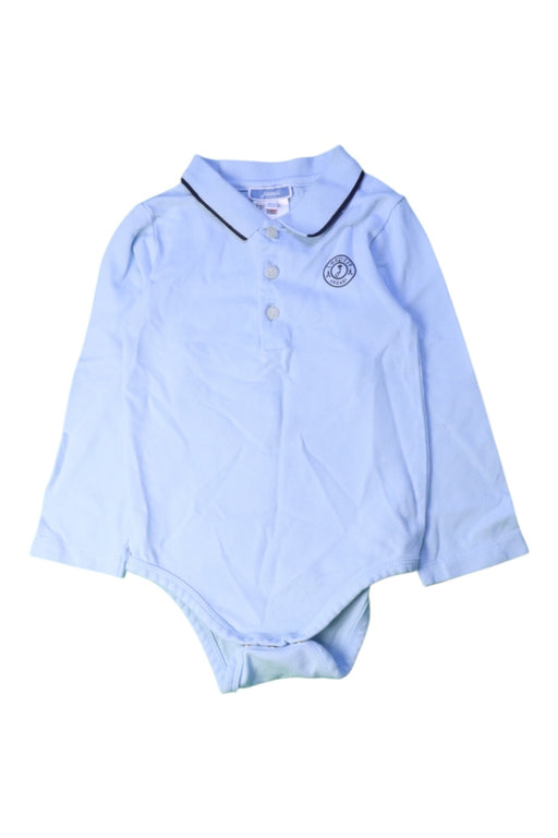 A Blue Long Sleeve Bodysuits from Jacadi in size 3T for boy. (Front View)