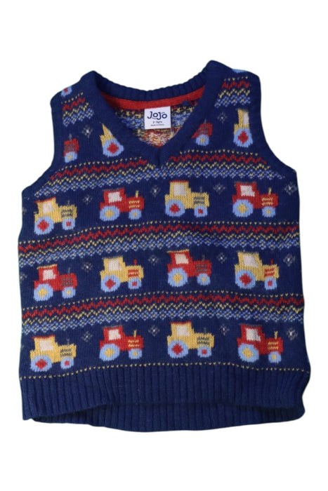 A Multicolour Sweater Vests from Jojo Maman Bébé in size 2T for boy. (Front View)