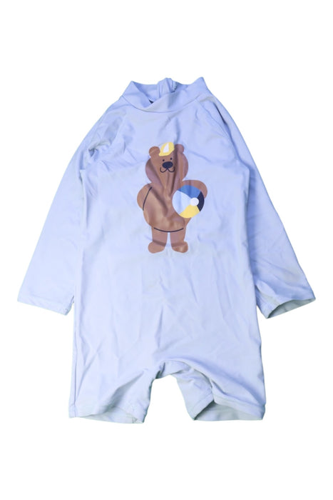 A Blue Rash Guards from Seed in size 18-24M for boy. (Front View)