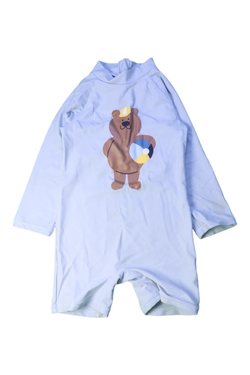 A Blue Rash Guards from Seed in size 18-24M for boy. (Front View)