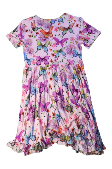 A Multicolour Short Sleeve Dresses from Posh Peanut in size 7Y for girl. (Back View)
