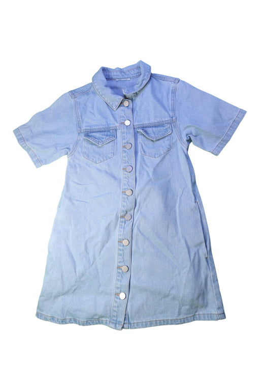 A Blue Short Sleeve Dresses from Seed in size 10Y for girl. (Front View)