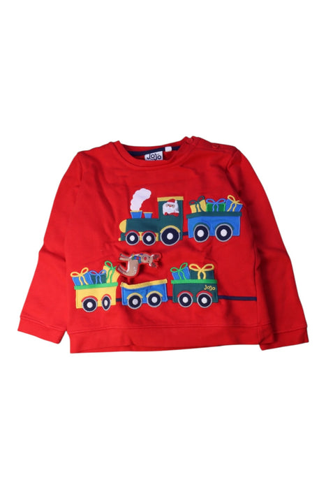 A Red Long Sleeve T Shirts from Jojo Maman Bébé in size 2T for boy. (Front View)