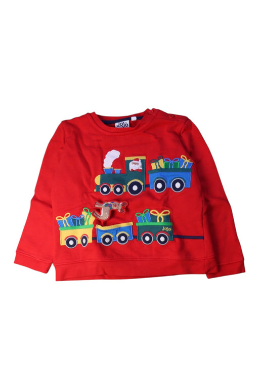 A Red Long Sleeve T Shirts from Jojo Maman Bébé in size 2T for boy. (Front View)