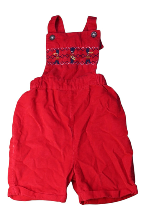 A Red Overall Shorts from Jojo Maman Bébé in size 2T for boy. (Front View)